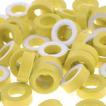 Ferrite Toroïde Intérieur 7 mm – Fer, Noyaux Jaune-Blanc (x50)