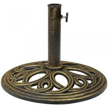 2kg Cast Iron Round Patio Umbrella Parasol Base Stand