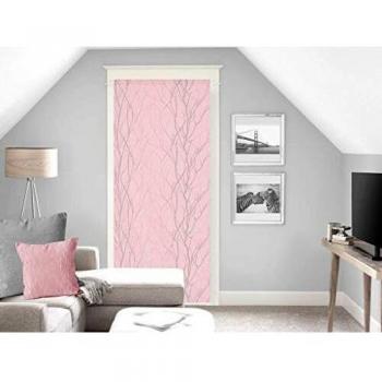 Voilage Brise-bise Liane, 70 x 200 cm, Rose