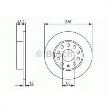 BMW-Standard-Bremsscheibe BOS 0 986 479 B78 – Hinterrad