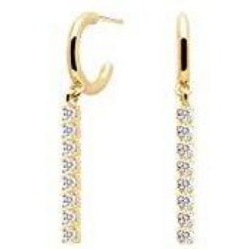 Pendientes Aisha de plata con circonitas PDPAOLA