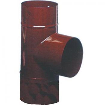 T Raccordo Marrone Smaltato 8 cm