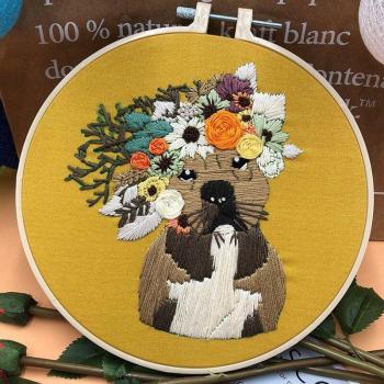 Kit Artisanat: Chiens en Dessin Animé – Broderie 3D et Peintures Décoratives