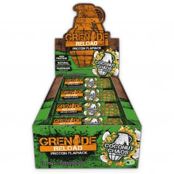 Grenade Reload 12‑Count Coconut Chaos Protein Flapjack Bars – 70 g