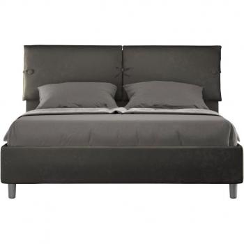Sleeper Gris 160x210 con Somier Acolchado y Microfibra