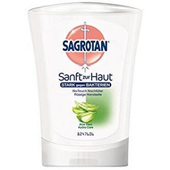 SAGROTAN Flüssigseife Nachfüller – 5 × 250 ml Aloe‑Vera Duft, für automatische Dispenser