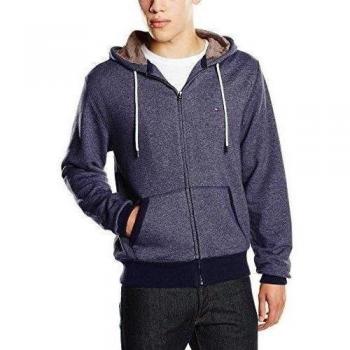 Sudadera con capucha Tommy Hilfiger SASHA HDD Z-THRU L/S para Hombre, azul