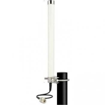 DELOCK LTE/GSM/UMTS Antenna N-Type Connector 2-6.5 dBi Omnidirectional Static Mast Mount White Outdoor