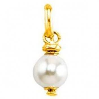 UNO de 50 Charm Luna Unisex Bañado en Oro