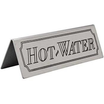 Hot Water Tabletop Sign for Restaurants