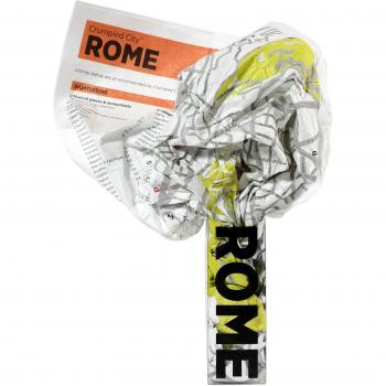 Crumpled city map. Rome. Ediz. inglese