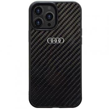 Custodia nera Audi per iPhone 14 Pro in carbonio