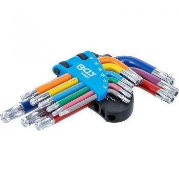 BGS Technic – Pack Allen T10‑T50 Profil Courte, 9 têtes sphériques