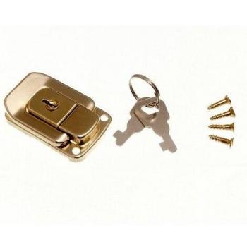 Locking Toggle Fastening Trunk Catch with Keys 48mm 33mm