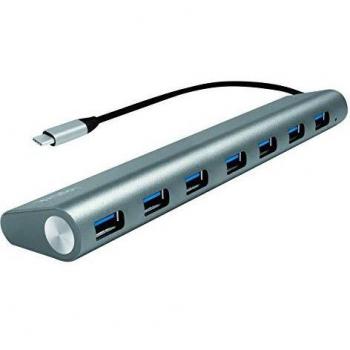 LogiLink UA0310 7 Porte USB-C® (USB 3.1) Multiport Hub Grigio