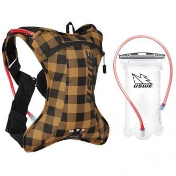 USWE Flannel Hydration Vest, 2L Capacity – One Size (Men/Women)