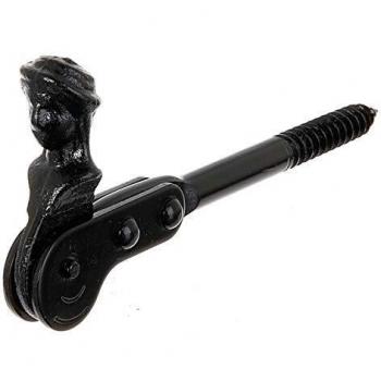 Arrêt de volet tête bergère noir 126,5 mm
