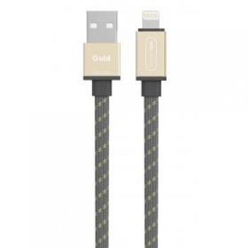 Cabo USB para iPhone Plano Dorado 1.50 m Allocacoc