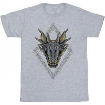 House of the Dragon – Herren‑T-Shirt mit Drachengrafik, GOT Edition, Weiß, L