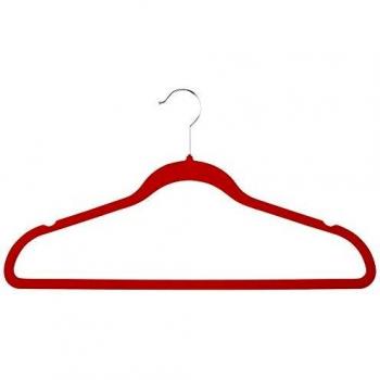 Rotes Velours-Bügelset von Galzone – 3er Pack