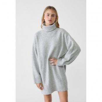 Tenue Courte Col Roulé Grisé – XS Femme