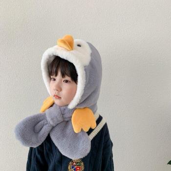 Plush Penguin Hat and Scarf for Boys and Girls