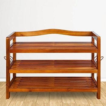 FSC®-zertifiziertes Schuhregal aus Akazienholz