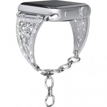 Correa de cadena de metal para Apple Watch 40mm 44mm 38mm 42mm