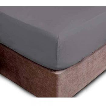 King Size 16 Deep Pocket Polycotton Sheet Set in Silver