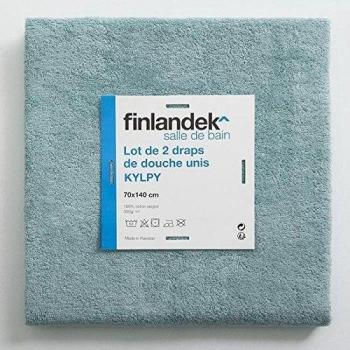 Housses de bain KYLPY 70x140 cm vert gris – Pack 2 (Finlandek)