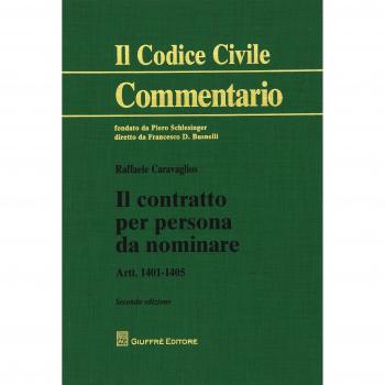 Il contratto per persona da nominare. Art. 1401-1405