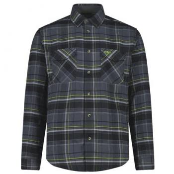 Cmp Camicia A Maniche Lunghe Titanio/Nero/Acido Taglia 50