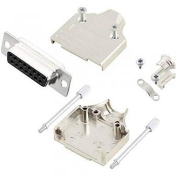 MH Connectors MHDM15-DB15S-K 180° D-SUB 15-Pin Female Connector