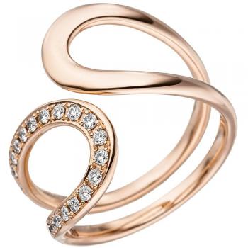 RotGold‑Schimmer Ring für Damen – JOBO 21 Stück