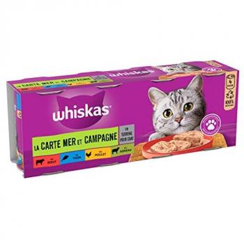 Whiskas Collection Terrine 24 × 400 g – 4 Saveurs