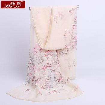 Foulard D'été Élégant à Motifs Floraux