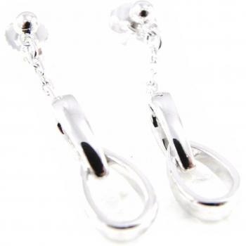 Silver 'Choreography' Earrings by Highness