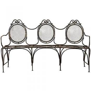 Banco de Hierro Forjado “Café del Pueblo” 176×58×102 cm