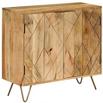 Compact Mango Wood Sideboard – 80×30×75 cm (vidaXL)