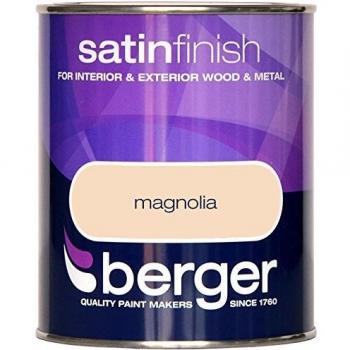 Berger Satin Enamel 750ml Magnolia