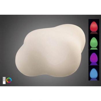 Inspired Mantra Eos Table Lamp 2W LED RGB with Remote Control IP44, 90lm, Opal White