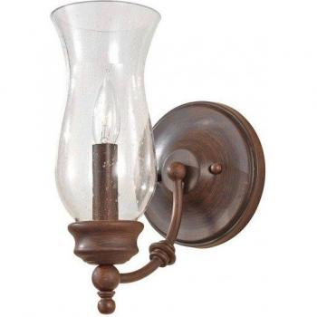 Antique Bronze Pickering Lane Wall Sconce with Single Candlelight and E14 Socket