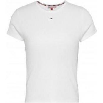 Tommy Jeans T-Shirt Essential DW0DW14876 Weiß Slim Fit