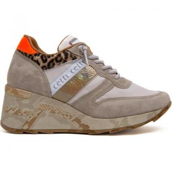 CETTI 1145 Taupe Cuñita Deportiva para Mujer