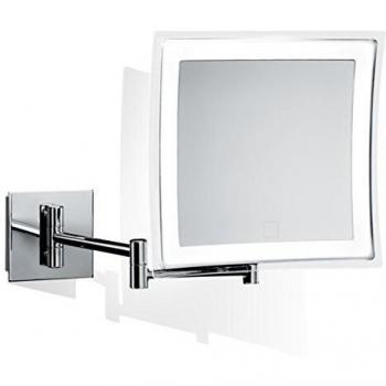 Miroir de maquillage carré mural LED Decor Walther BS 84 Touch