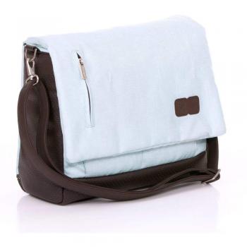 Wickeltasche ABC Urban für Kinderwagen – Baby-Windeltasche mit Auflage und Wärmer – Ice Version