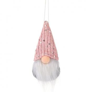 Plush Santa Gnome Holiday Pendant