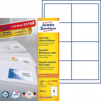 Avery Zweckform Multi-Use Labels 97mm x 67.7mm