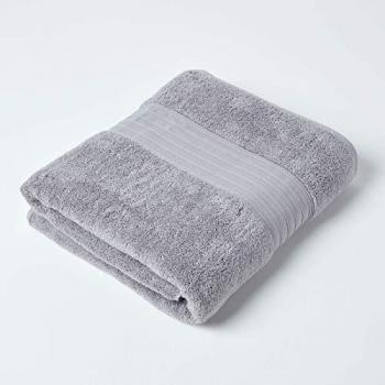 Luxury Grey Zero Twist Supima Cotton Bath Sheet
