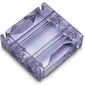 EK Scalar Dual 3‑Slot Water Block Linker – Transparent Plexi